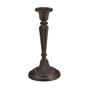 2x Bougeoir décoratif vintage Noir - Marron foncé