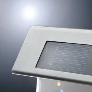 LED-Wandleuchte Solar Acryl / Edelstahl - 1-flammig