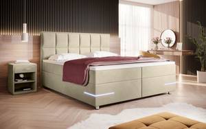 Boxspringbett Lea Beige - Breite: 160 cm - H3