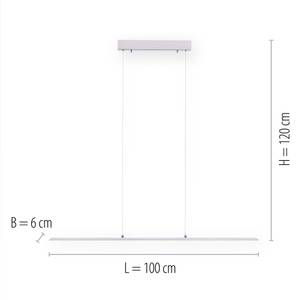 LED Pendellampe PURE LITE Silber - 100 x 120 x 100 cm