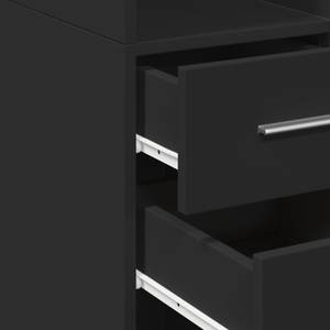 Highboard DE2135 Schwarz - Holzwerkstoff - 43 x 185 x 50 cm