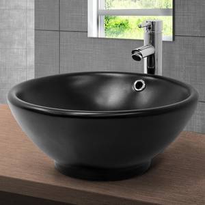 Waschbecken GAMBETTOLA Schwarz - Keramik - Metall - 42 x 17 x 42 cm