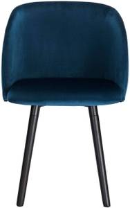 Esszimmerstuhl Barroso Blau - Massivholz - Textil - 55 x 84 x 55 cm