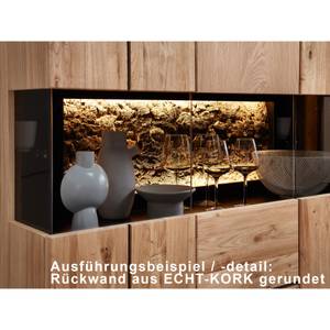 Sideboard Donia 3 mit LED Braun - Holz teilmassiv - 180 x 93 x 48 cm