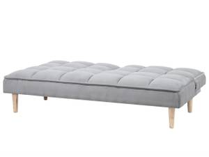 3-Sitzer Sofa SILJAN Grau - Hellgrau - Eiche Hell