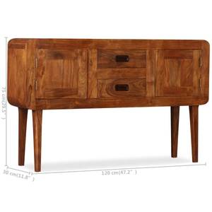 Sideboard 244682 Braun - Massivholz - Holzart/Dekor - 30 x 75 x 120 cm