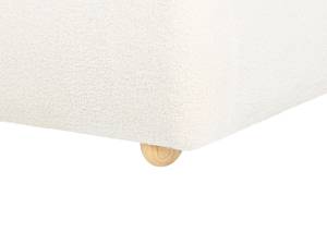 Lit double BLAGNAC Blanc - Fibres naturelles - 180 x 98 x 228 cm