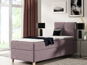 Einzelbett Boxspringbett Anter Mini Violett - Breite: 80 cm - Bettkasten rechts