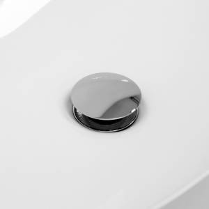 Ablaufgarnitur für Waschbecken Messing Silber - Metall - 7 x 10 x 7 cm