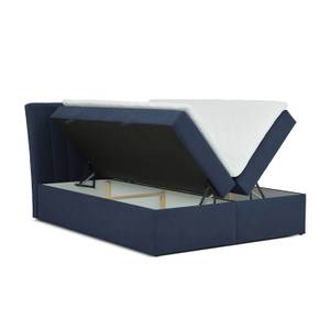 Boxspringbett Liberty Pocket Visco Blau - Breite: 180 cm