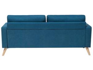 2-Sitzer Sofa KALMAR Blau - Eiche Hell