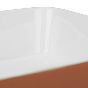 Keramik Auflaufform 3er Set Braun - Weiß - Keramik - 33 x 6 x 20 cm