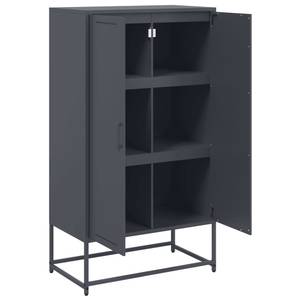 Highboard DE7838 Grau - Metall - 39 x 124 x 69 cm