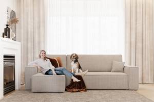 Ecksofa Paris Beige