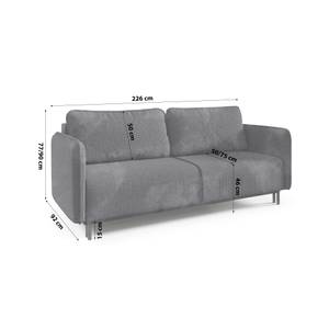 Schlafsofa Sofa Wohnzimmer NECKAR Graphit