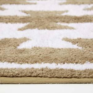 Badematte Beige - Textil - 50 x 2 x 80 cm