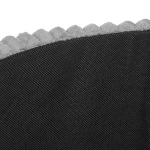 Pouf coiffeuse velours gris rangement Doré - Gris - Bois manufacturé - Métal - Matière plastique - 41 x 44 x 41 cm