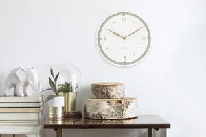 Horloge murale THE PERFECT CLASSIC. Blanc - Bois manufacturé - 29 x 29 x 1 cm