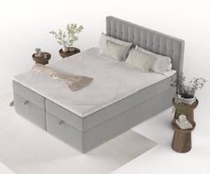 Boxspringbett Ampio Grau - Breite: 160 cm