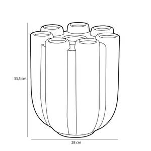 Vase Minda Grau - Keramik - 28 x 34 x 28 cm