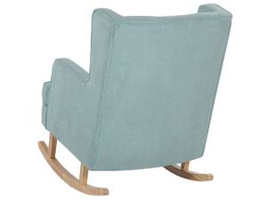 Fauteuil à bascule TRONDHEIM Vert - Menthe - Chêne clair