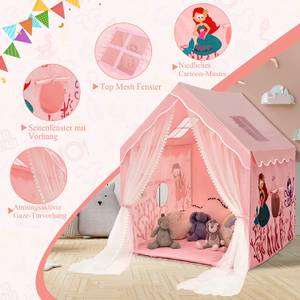 Kinderspielhaus Prinzessin Prinzess Pink - Kunststoff - 105 x 137 x 121 cm