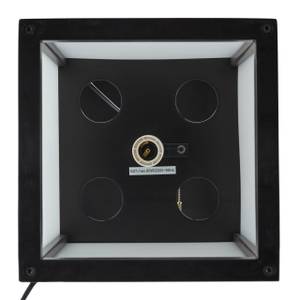 Stehlampe mit Regal Schwarz Schwarz - Weiß - Holzwerkstoff - Kunststoff - 26 x 161 x 26 cm