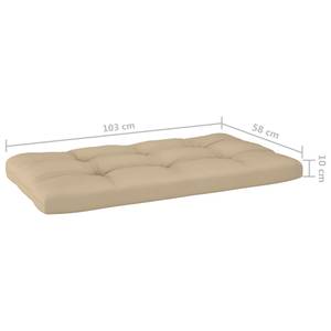 Coussin de palette (lot de 3) 3005779-3 Beige