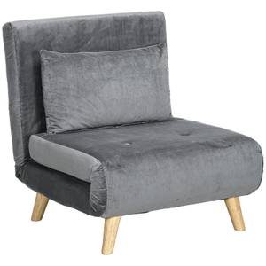 Einzel Schlafsofa 839-875V00GY Grau - Textil - 78 x 79 x 72 cm