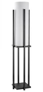 Stehlampe Grau - Metall - 25 x 130 x 25 cm