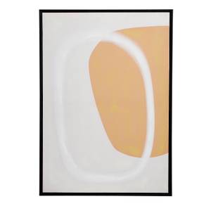 Wanddekoration Kreis Schwarz - Textil - 4 x 70 x 50 cm