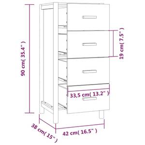 Highboard DE3494 Weiß