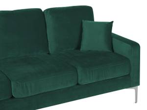 3-Sitzer Sofa GAVLE Smaragdgrün - Grün - Silber