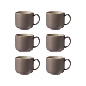 Kaffeetassen Jasper 6er Set Taupe