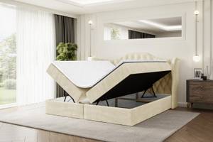 Boxspringbett VILA Ecru - Breite: 140 cm - H3