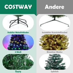 150cm LED Künstlicher Weihnachtsbaum Grün - Kunststoff - 84 x 150 x 84 cm