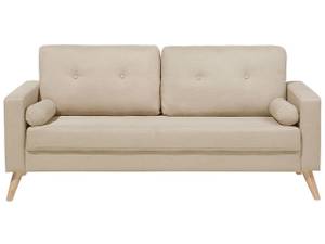 2-Sitzer Sofa KALMAR Beige - Creme - Eiche Hell