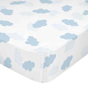 Clouds Drap-housse Bleu - Textile - 4 x 90 x 200 cm