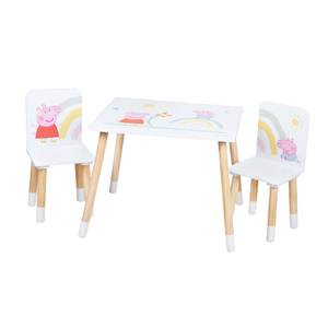 Kindersitzgruppe Peppa Pig Weiß - Holzwerkstoff - 60 x 54 x 50 cm