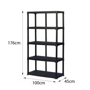 Gartenschrank Damme Schwarz - 100 x 40 cm