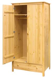 Kleiderschrank 19020039 Braun - Massivholz - 100 x 190 x 58 cm