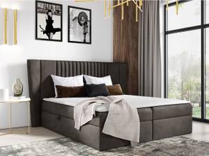 Boxspringbett Spark Grau - Breite: 233 cm