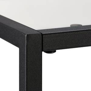 Table de console avec plateau en verre Noir - Verre - Métal - 110 x 70 x 30 cm