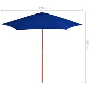 Sonnenschirm K175 Blau - 270 x 251 x 244 cm