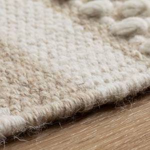 Handwebteppich Habo Breite Streifen Beige - 120 x 180 cm