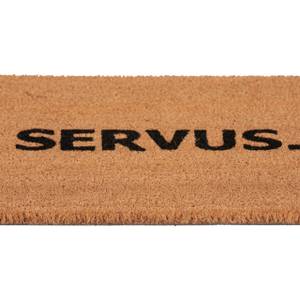 Tapis coco « Servus. » Noir - Marron - Fibres naturelles - Matière plastique - 60 x 2 x 40 cm