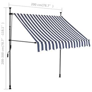 Auvent rétractable 3000948-2 Largeur : 200 cm