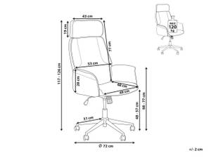 Bürostuhl PILOT Beige - Silber