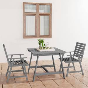 Gartenmöbel-Set Grau - Massivholz - Holzart/Dekor - 62 x 74 x 88 cm