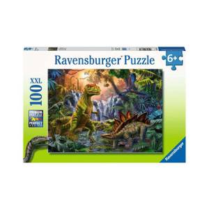 Puzzle Die Dinosaurier Oase 100 XXL Papier - 23 x 4 x 34 cm